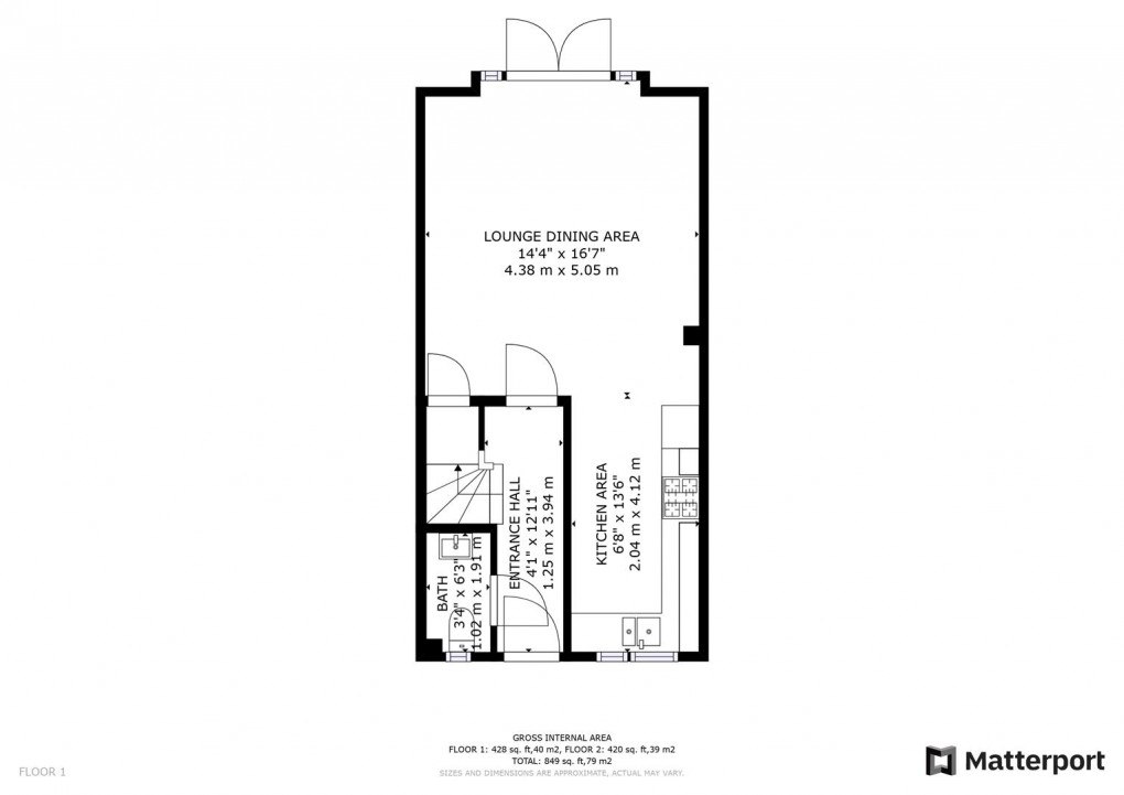 Floorplan for Carsington Road, Hilton, Derby