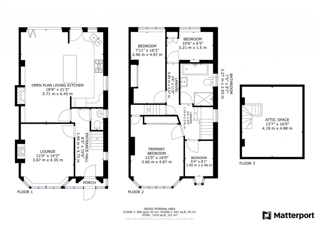 Floorplan for Broadway, Darley Abbey, Derby