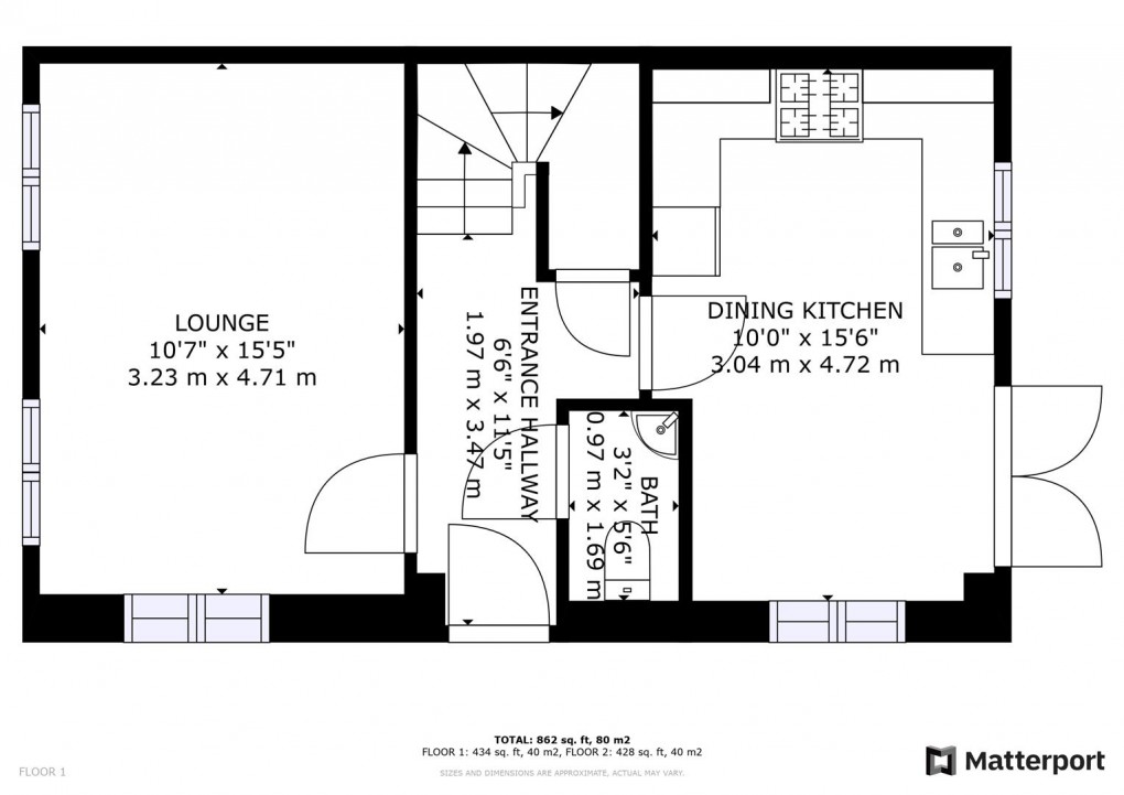 Floorplan for Chicory Close, Mickleover, Derby