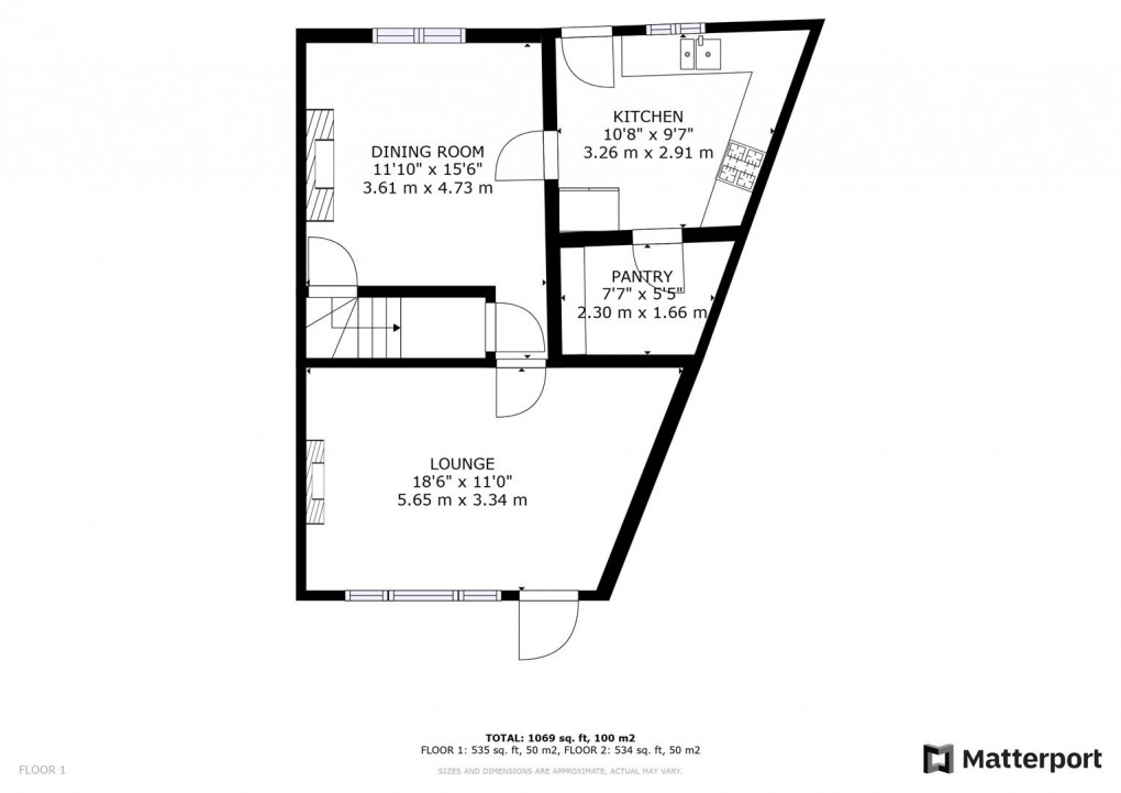 Floorplan for Chapel Street, Kilburn, Belper