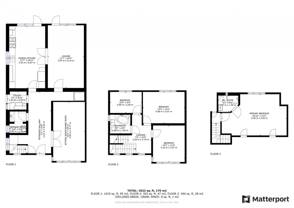 Floorplan for Rykneld Way, Littleover, Derby