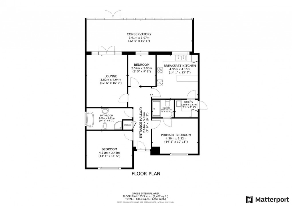 Floorplan for Swarkestone Road, Weston-On-Trent, Derby