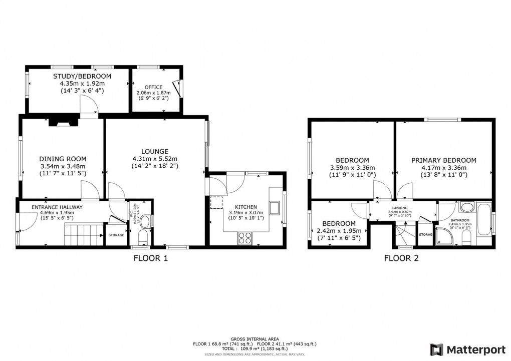 Floorplan for Allestree Lane, Allestree, Derby