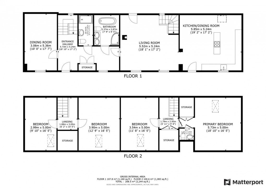 Floorplan for Ufton Fields Barns, Oakerthorpe, Alfreton