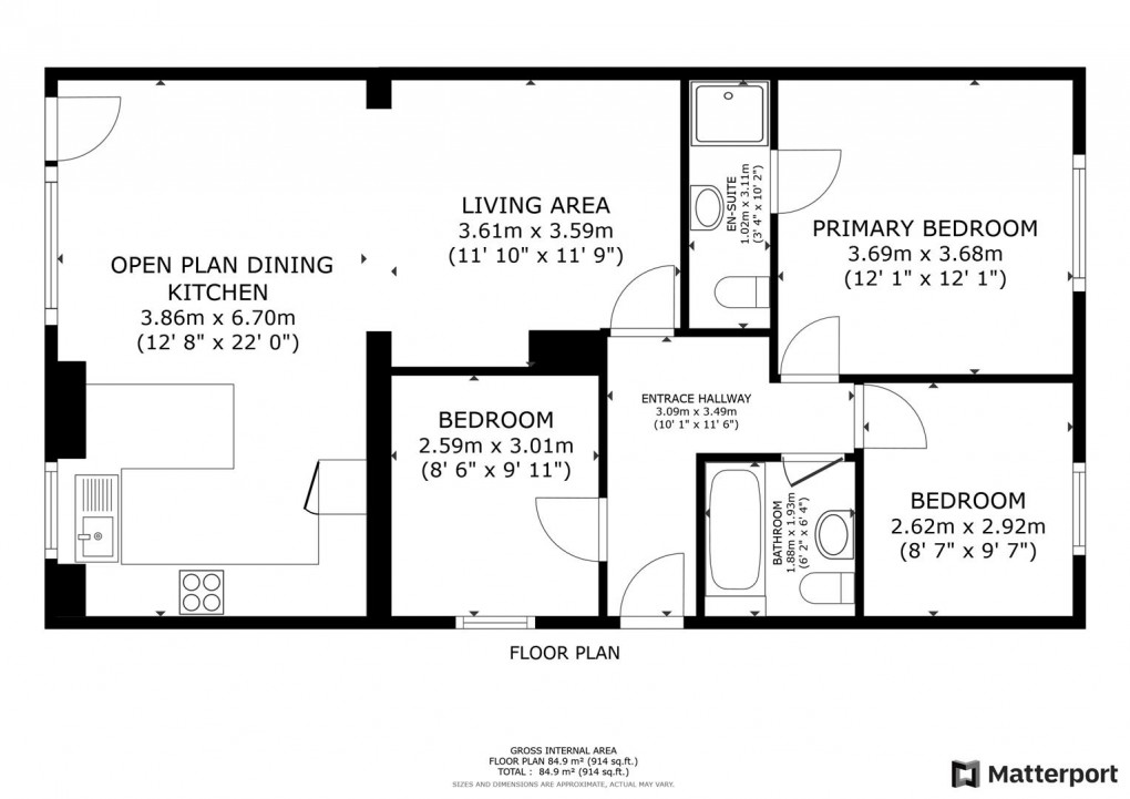 Floorplan for Hulland View, Allestree, Derby