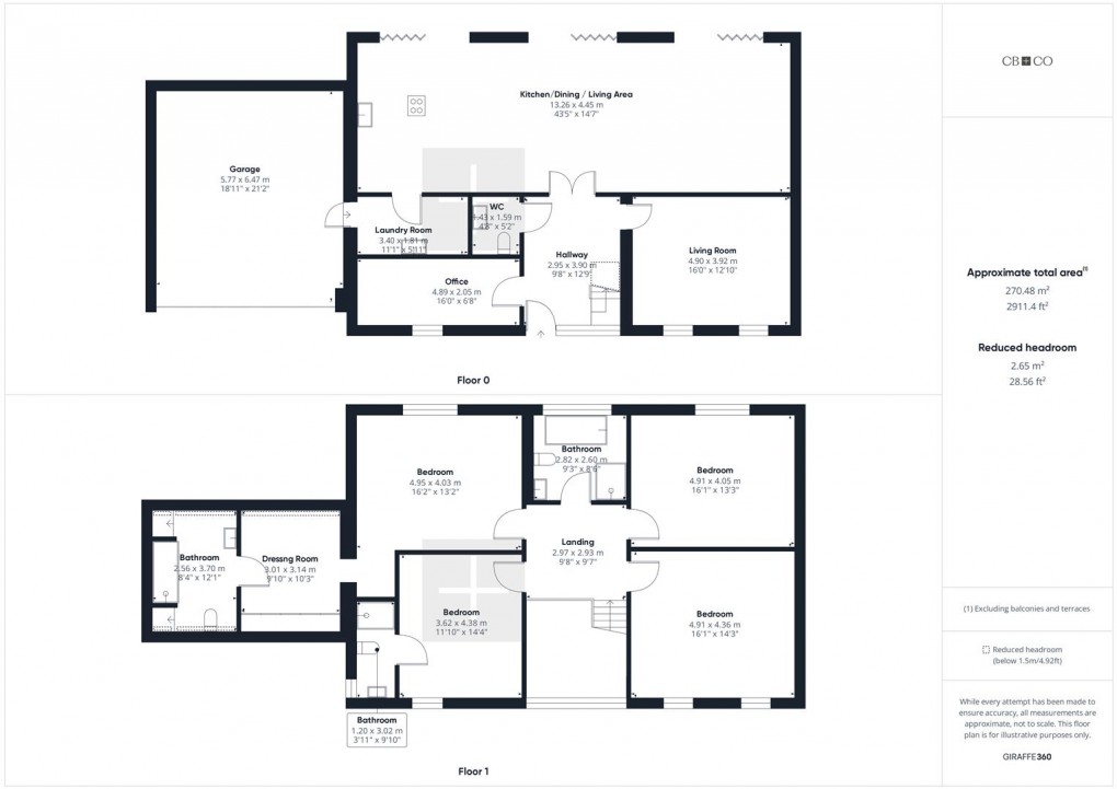 Floorplan for Moor Lane, Kirk Langley, Ashbourne