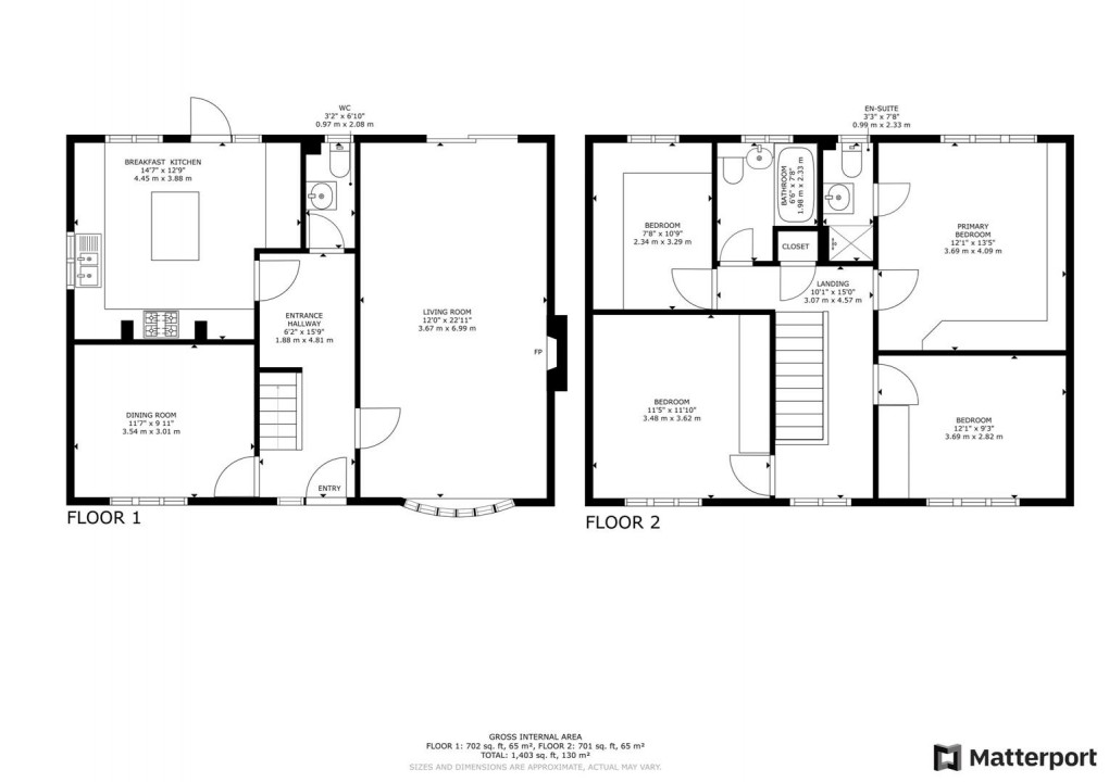 Floorplan for Gleneagles Close, Mickleover, Derby