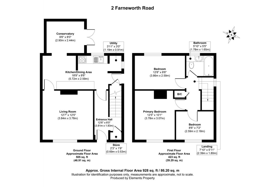 Floorplan for Farneworth Road, Mickleover, Derby