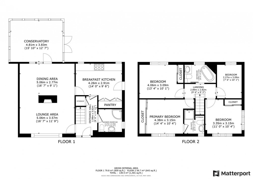 Floorplan for Greenburn Close, Littleover, Derby