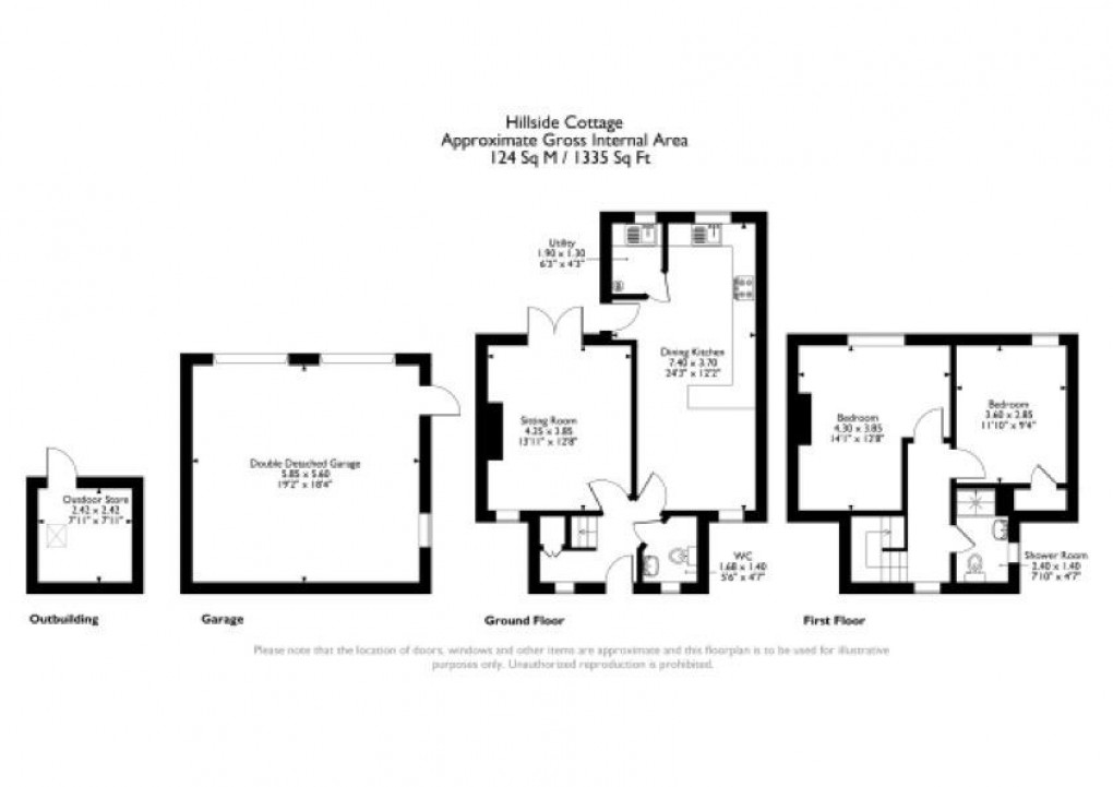 Floorplan for Dish Lane, Sutton-On-The-Hill, Ashbourne