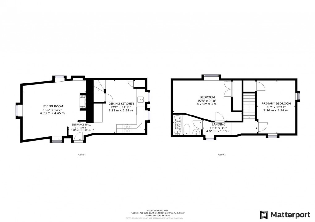 Floorplan for Main Road, Whatstandwell, Matlock