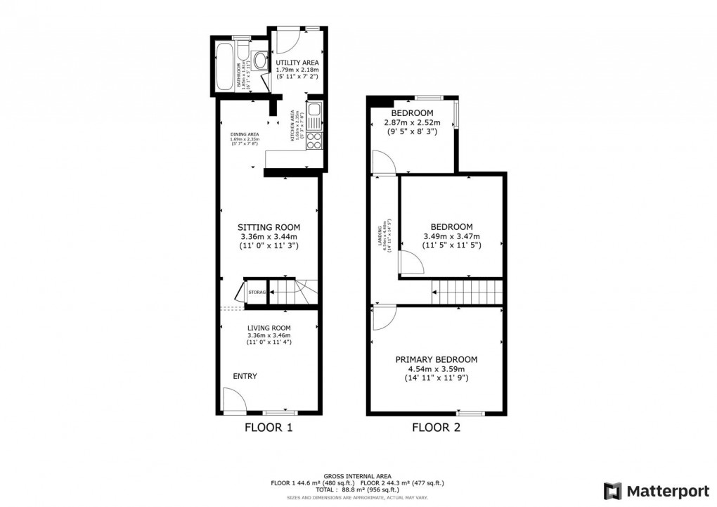 Floorplan for Leicester Street, Derby