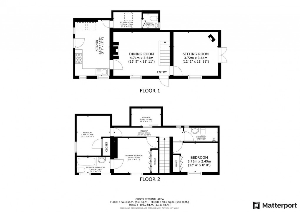 Floorplan for Ashbourne Road, Turnditch, Belper