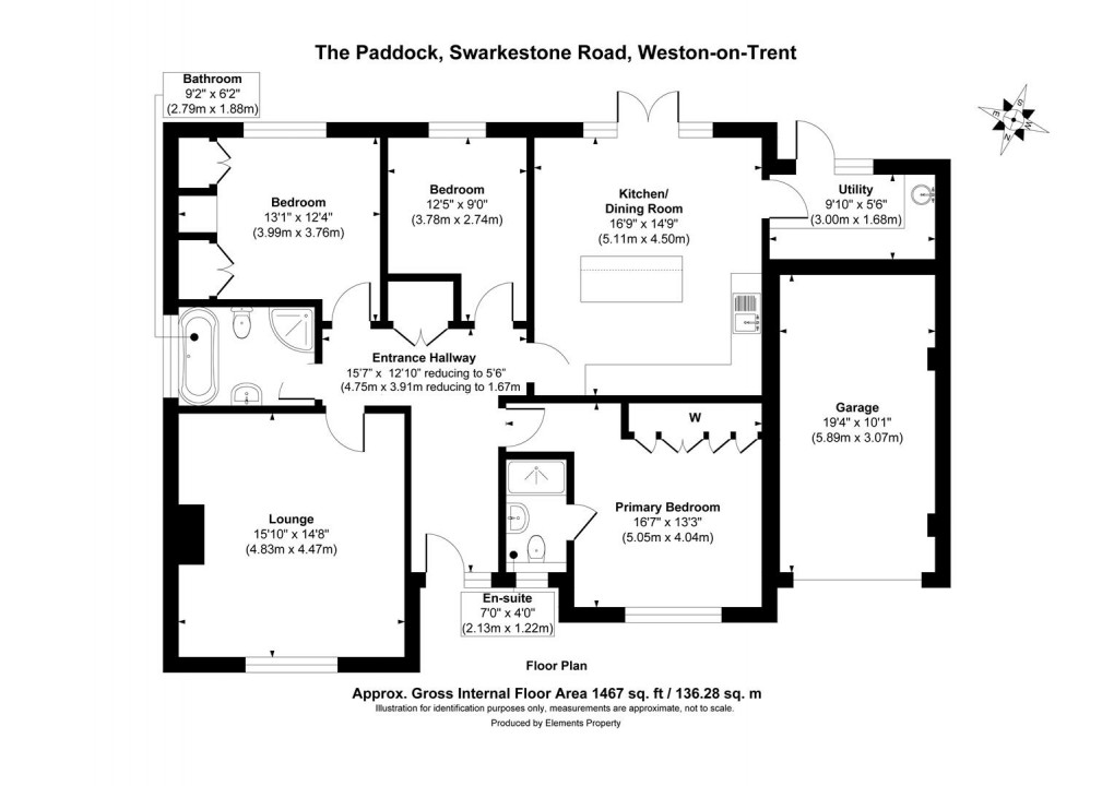 Floorplan for Swarkestone Road, Weston-On-Trent, Derby