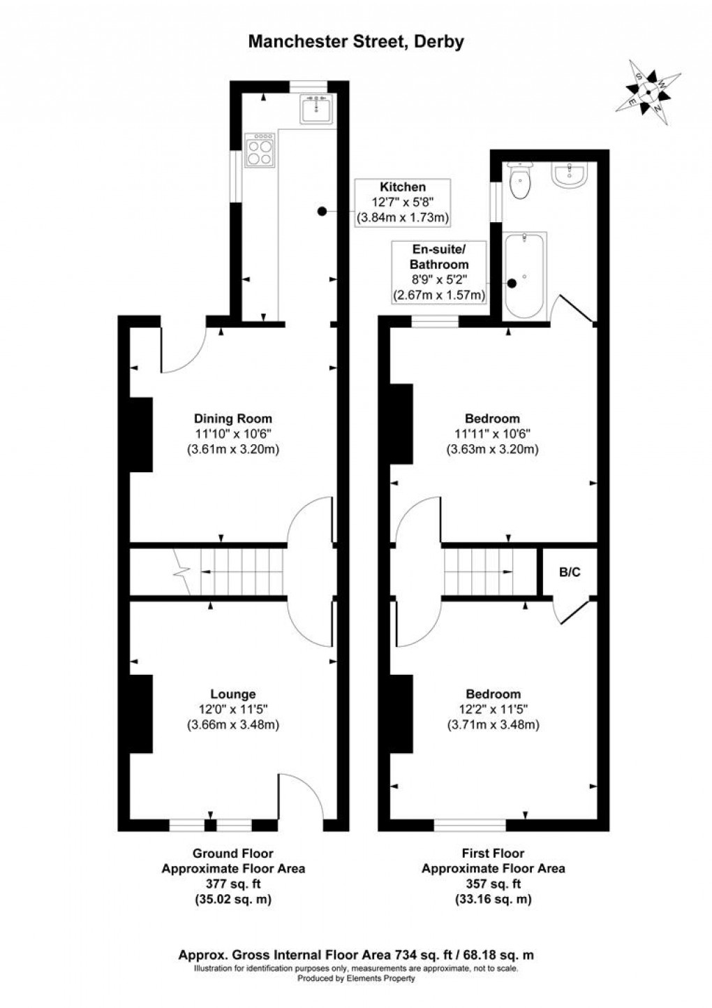 Floorplan for Manchester Street, Derby