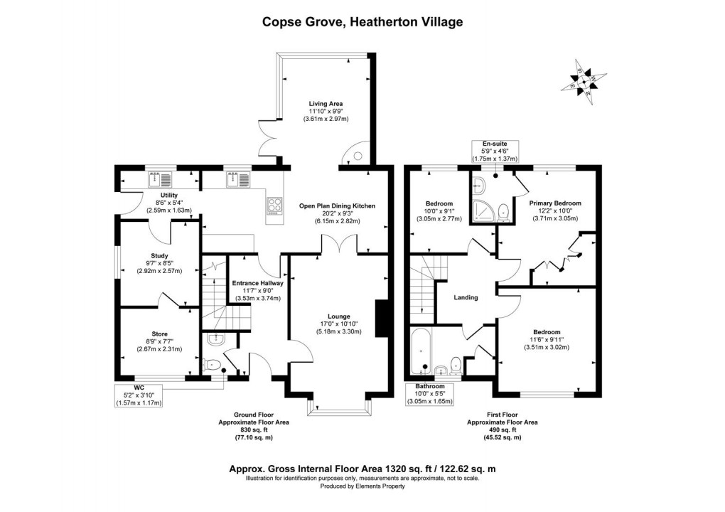 Floorplan for Copse Grove, Littleover, Derby