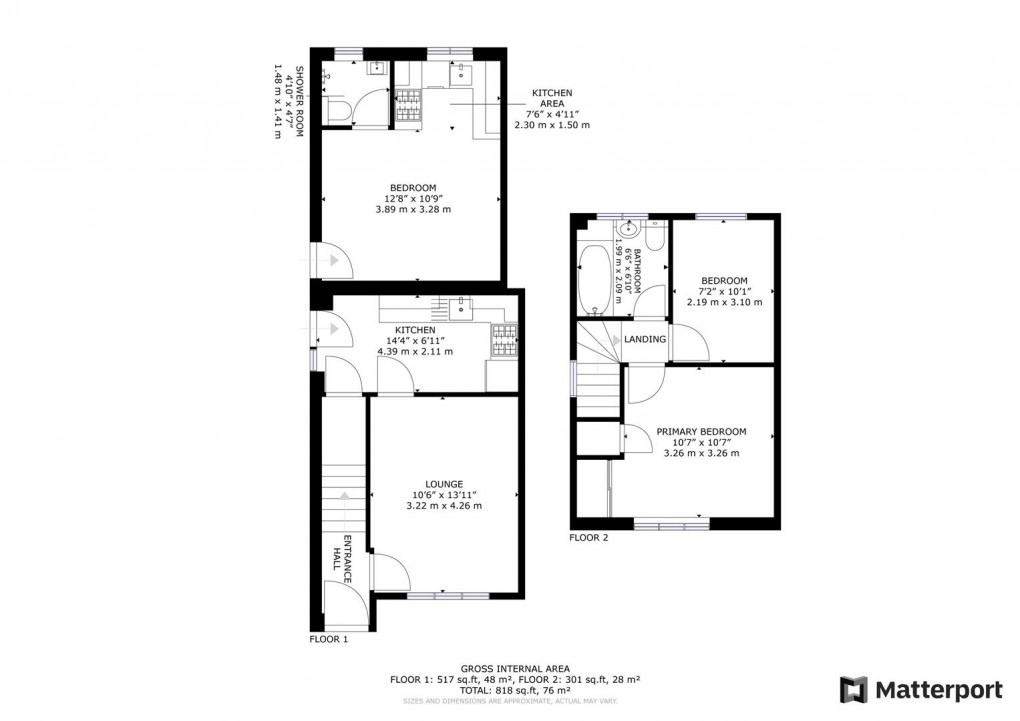 Floorplan for Dewchurch Drive, Sunnyhill, Derby