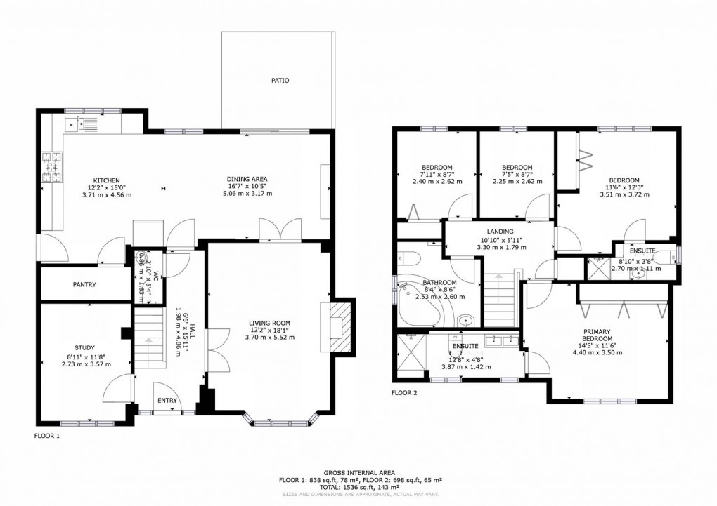 Floorplan for Welland Road, Hilton, Derby