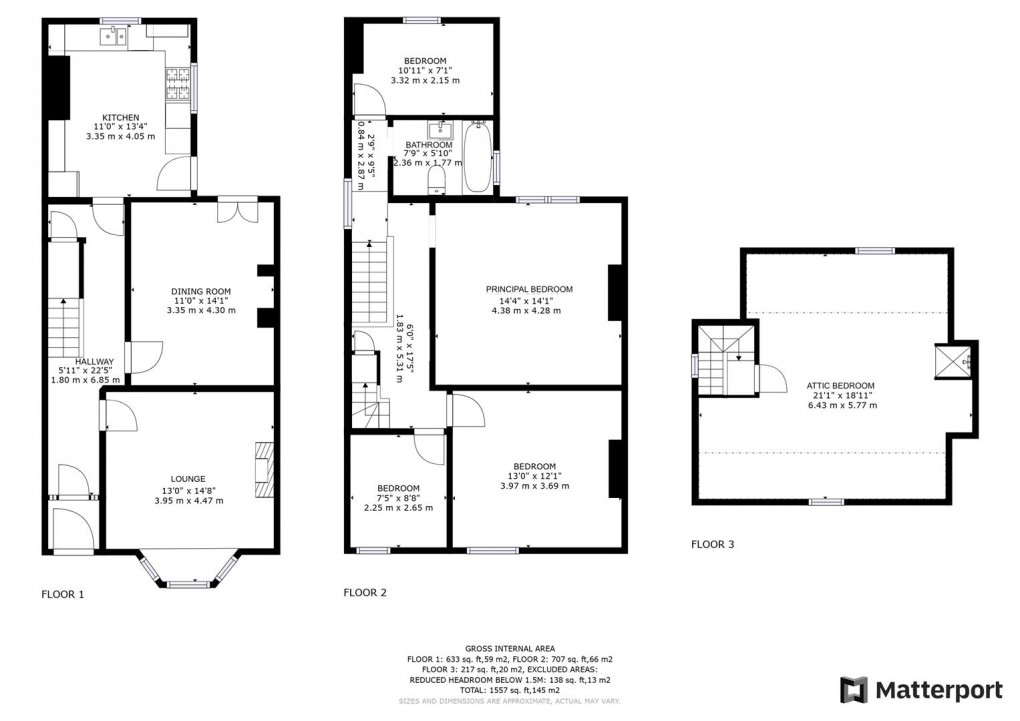 Floorplan for Woodland Road, Kedleston Road, Derby