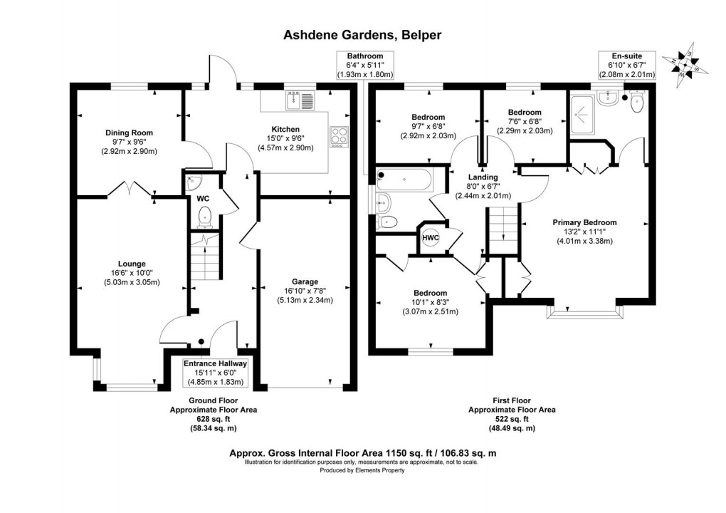 Floorplan for Ashdene Gardens, Belper