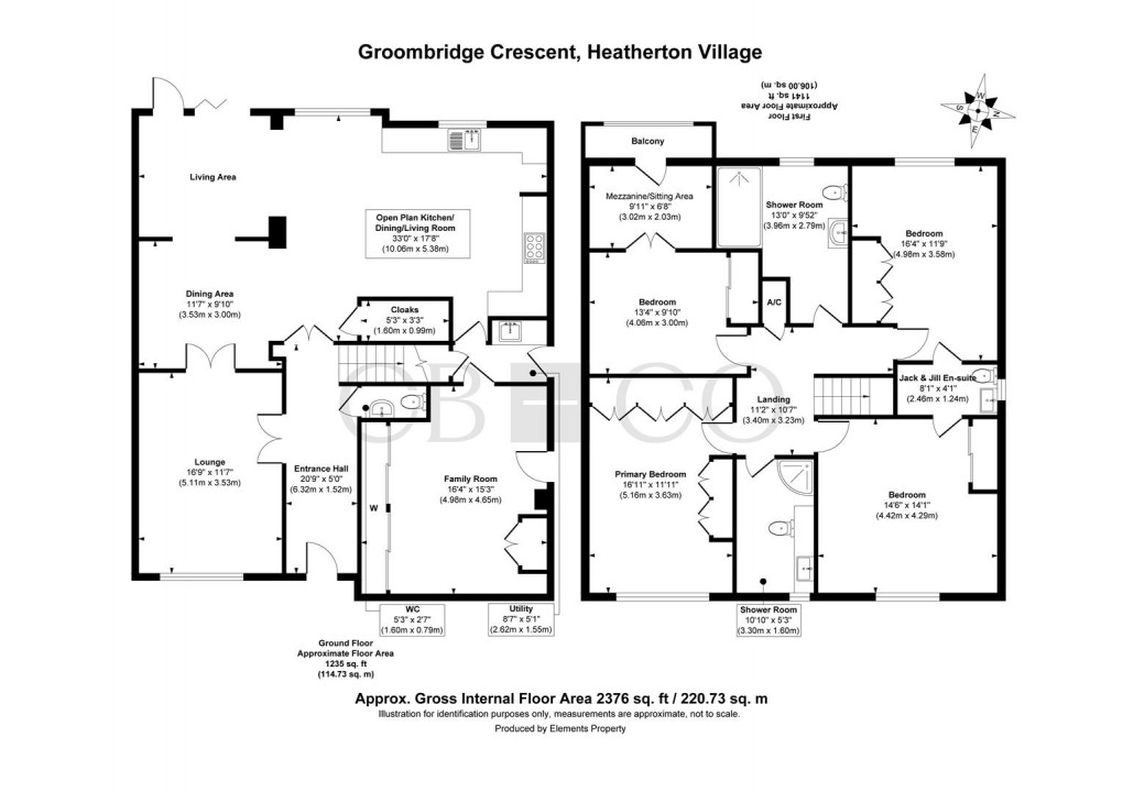 Floorplan for Groombridge Crescent, Heatherton Village