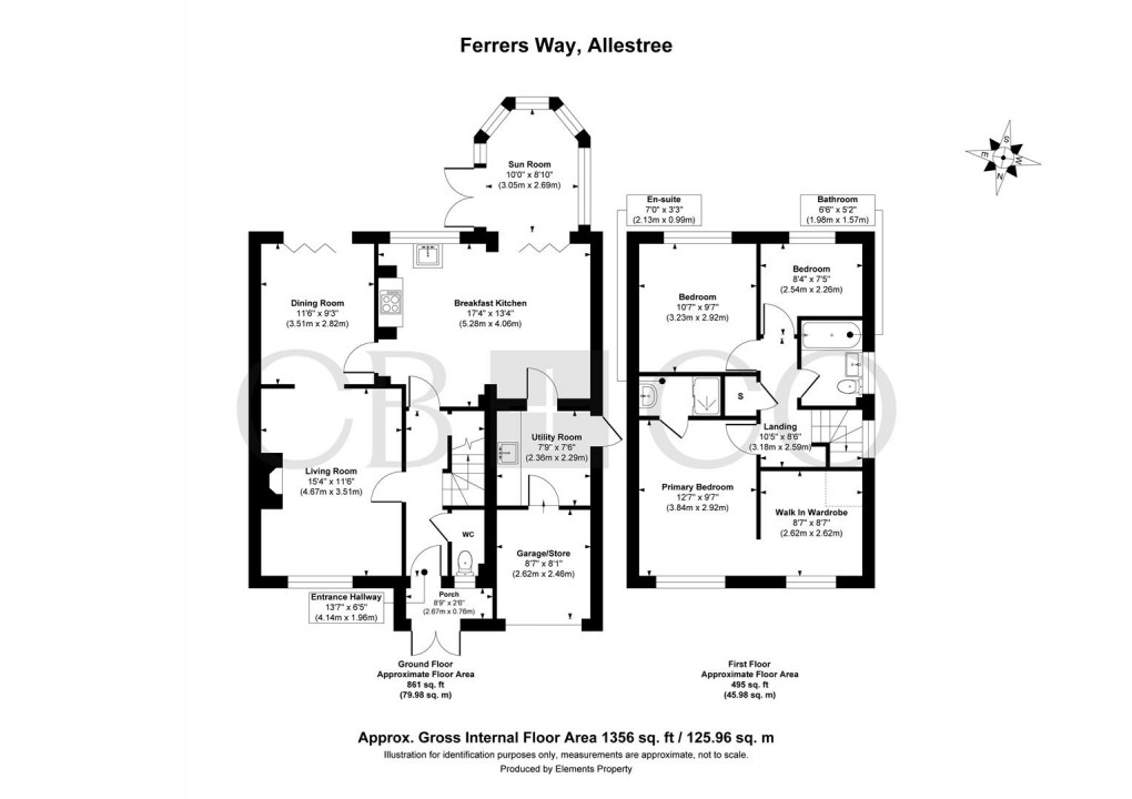 Floorplan for Ferrers Way, Darley Abbey, Derby