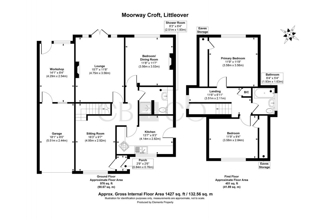 Floorplan for Moorway Croft, Littleover, Derby