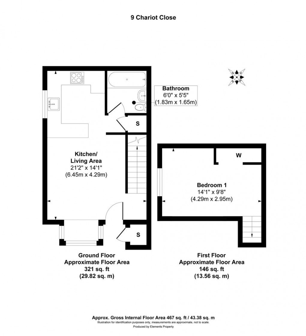 Floorplan for Chariot Close, Alvaston, Derby