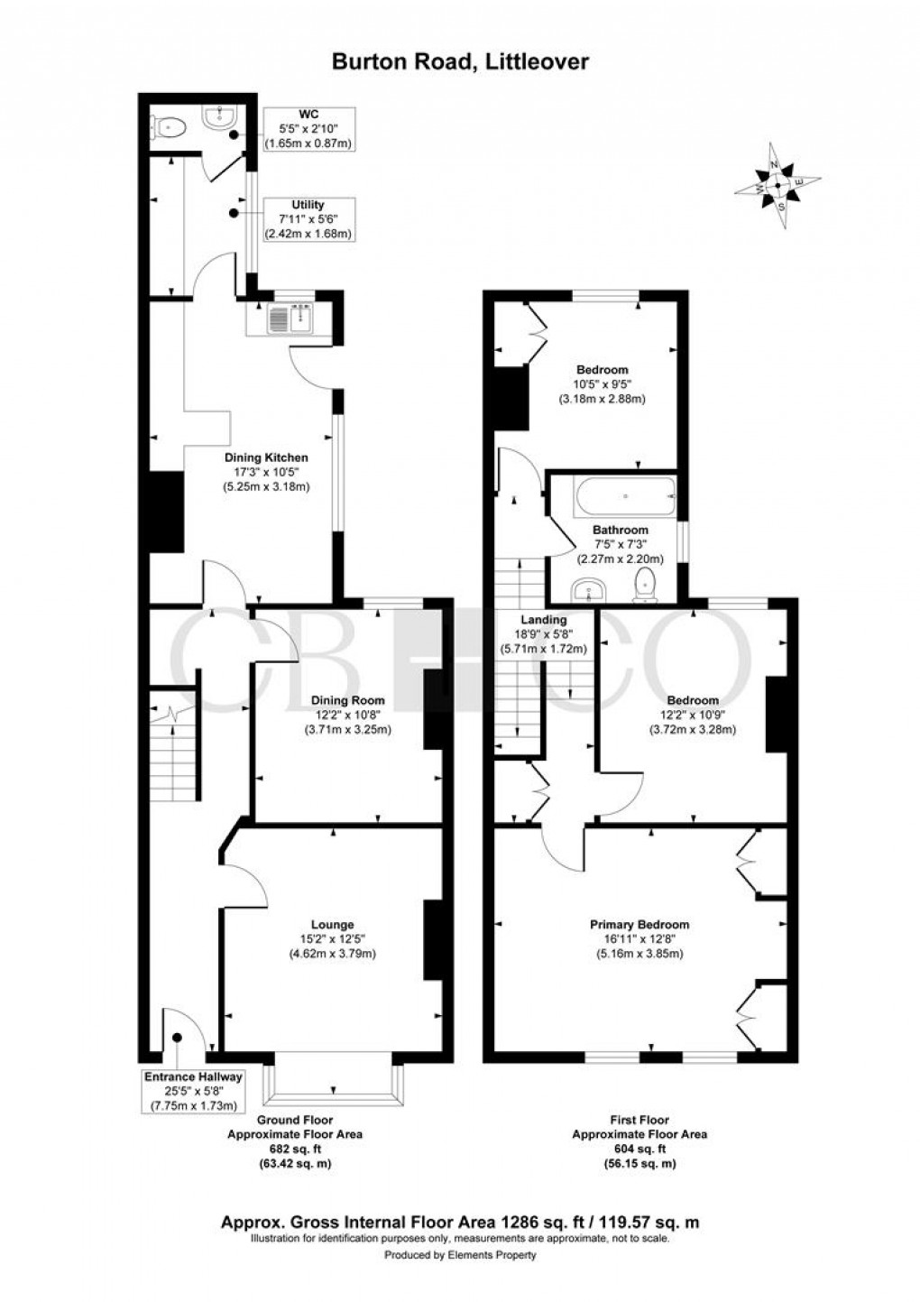 Floorplan for Burton Road, Littleover, Derby